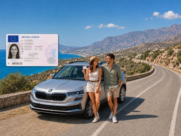 EU driving license validity in Crete, Greece